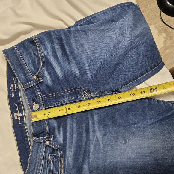 7 For All Mankind The Slim Cigarette Jeans Sz 28 - Picture 12 of 14